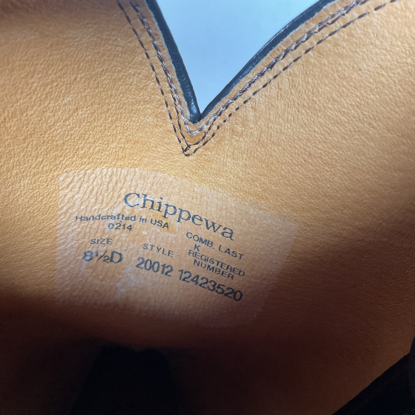 Chippewa Corbel Wellington Cowboy Boots | Bison Hide | USA Made | Men’s 8.5 D