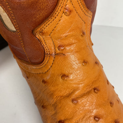 Cuadra Butterfly Cowgirl Boots | Tooled Ostrich Inlays | Exotic | Women’s 7