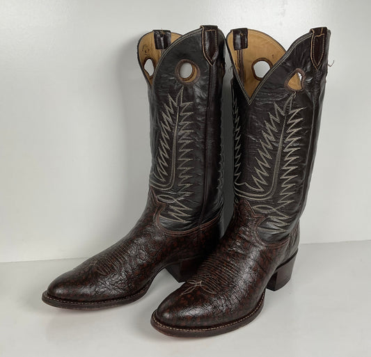 Vintage Tony Lama Caribou Buckaroo Boots | Exotic | Gold Label | Men’s 10 D