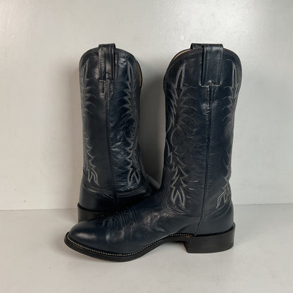 Vintage Nocona Navy Blue Cowgirl Boots Men’s 8 Wide | Women’s 9 USA Made