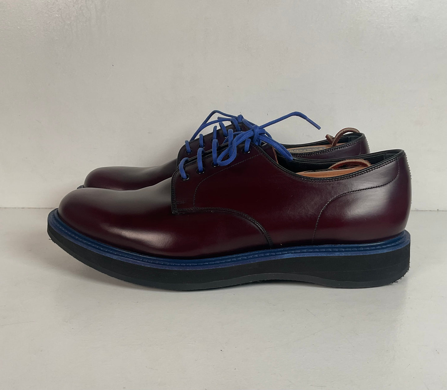Church’s Custom Grade Cordovan Loafers 9 F | 10 D Great Britain Flag Design