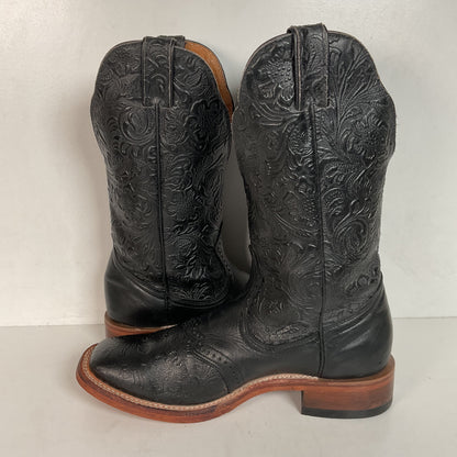 Boulet Tooled Cowgirl Boots 8.5 C Slip Resistant Sole