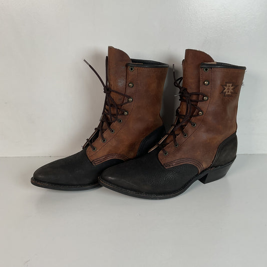Vintage Women’s Abilene Granny Packer Boots 9.5 M USA Made