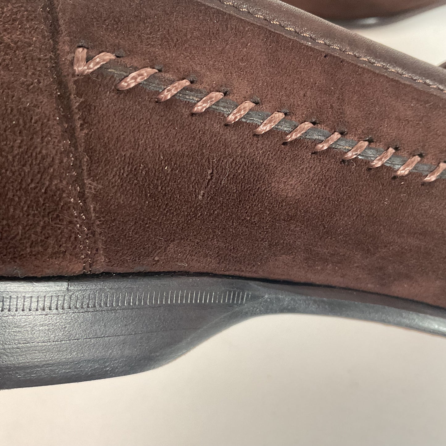 Magnanni Suede Tassel Loafers | Chocolate Brown | 10.5 M