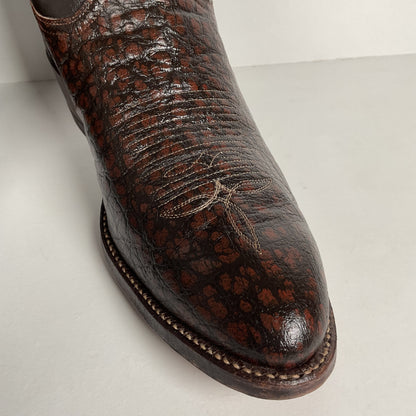 Vintage Tony Lama Caribou Buckaroo Boots | Exotic | Gold Label | Men’s 10 D