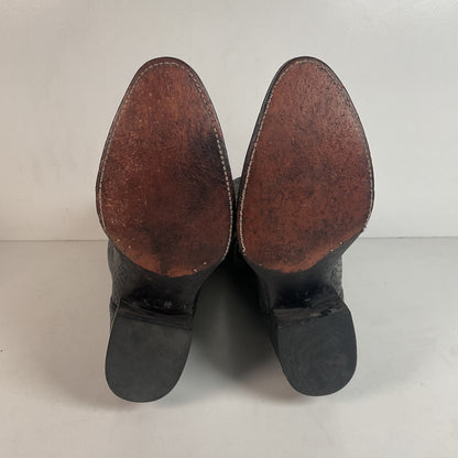 Exotic Black Cobra Snakeskin Cowboy Boots Mexico 28.5 E | US Men’s 10.5