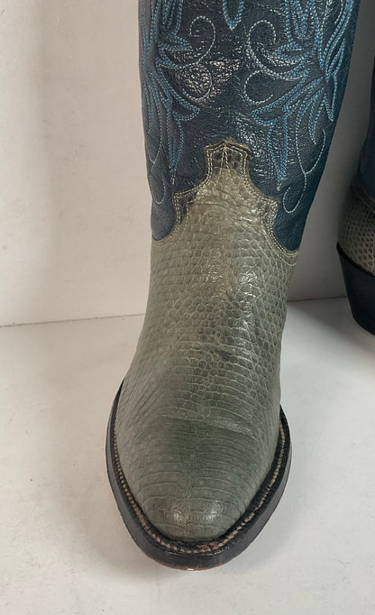 Vintage Justin Lizard Cowgirl Boots | USA Made | Women’s 6.5 B