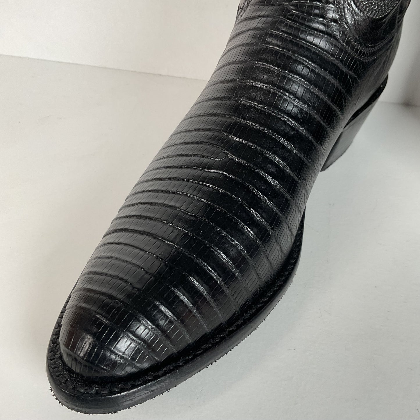 Vintage Lucchese Handmade Cowgirl Boots | Lizard Teju | Women’s 8 B