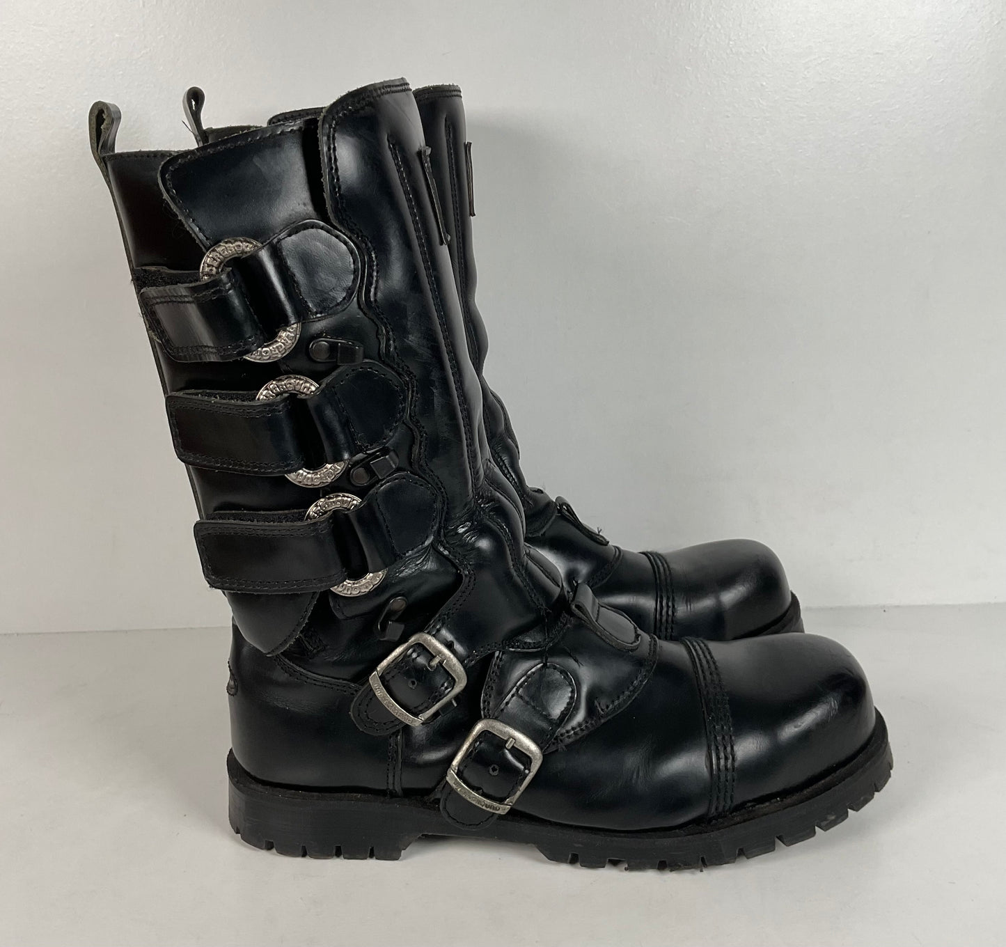 Underground England Gladiator Boots | Quintuple Buckle | UK 10 | US 11