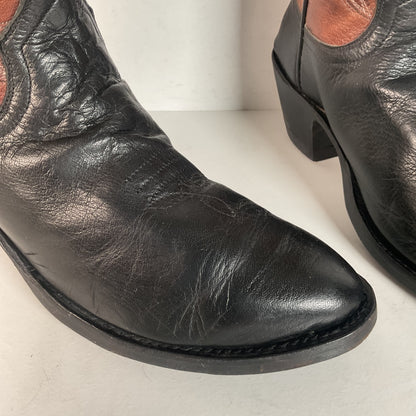 Pat Young Custom Bucket Cowboy Boots | Tooled Inlays | Women’s 7.5