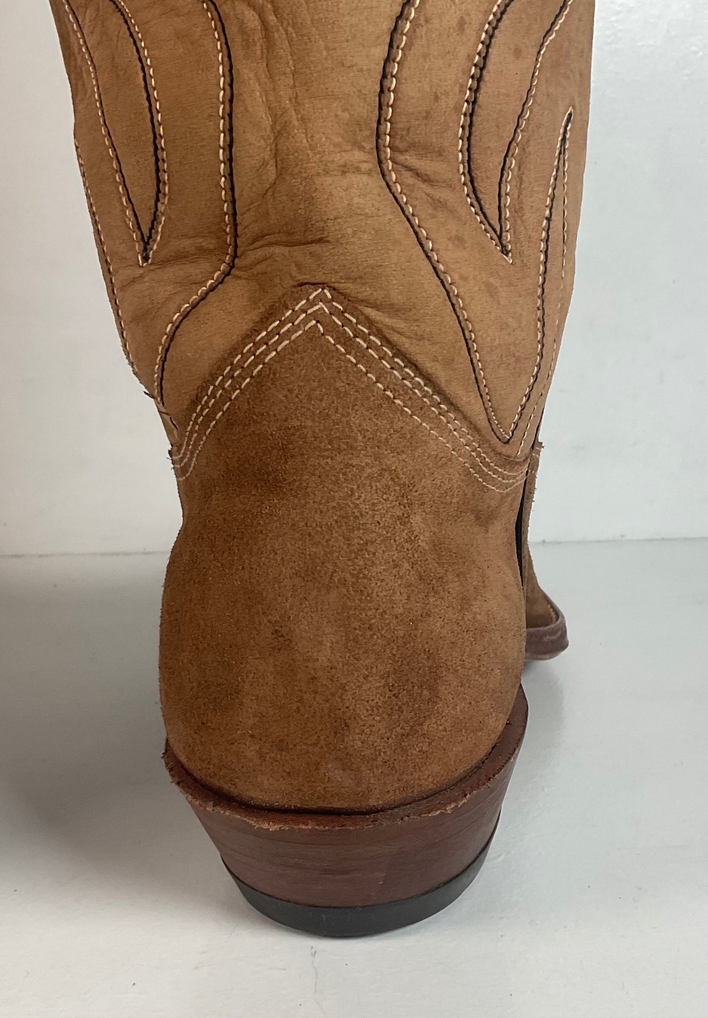 1960s Rodeo Suede Cowboy Boots 11.5 D Rough Out USA Made