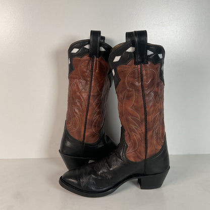 Pat Young Custom Bucket Cowboy Boots | Tooled Inlays | Women’s 7.5