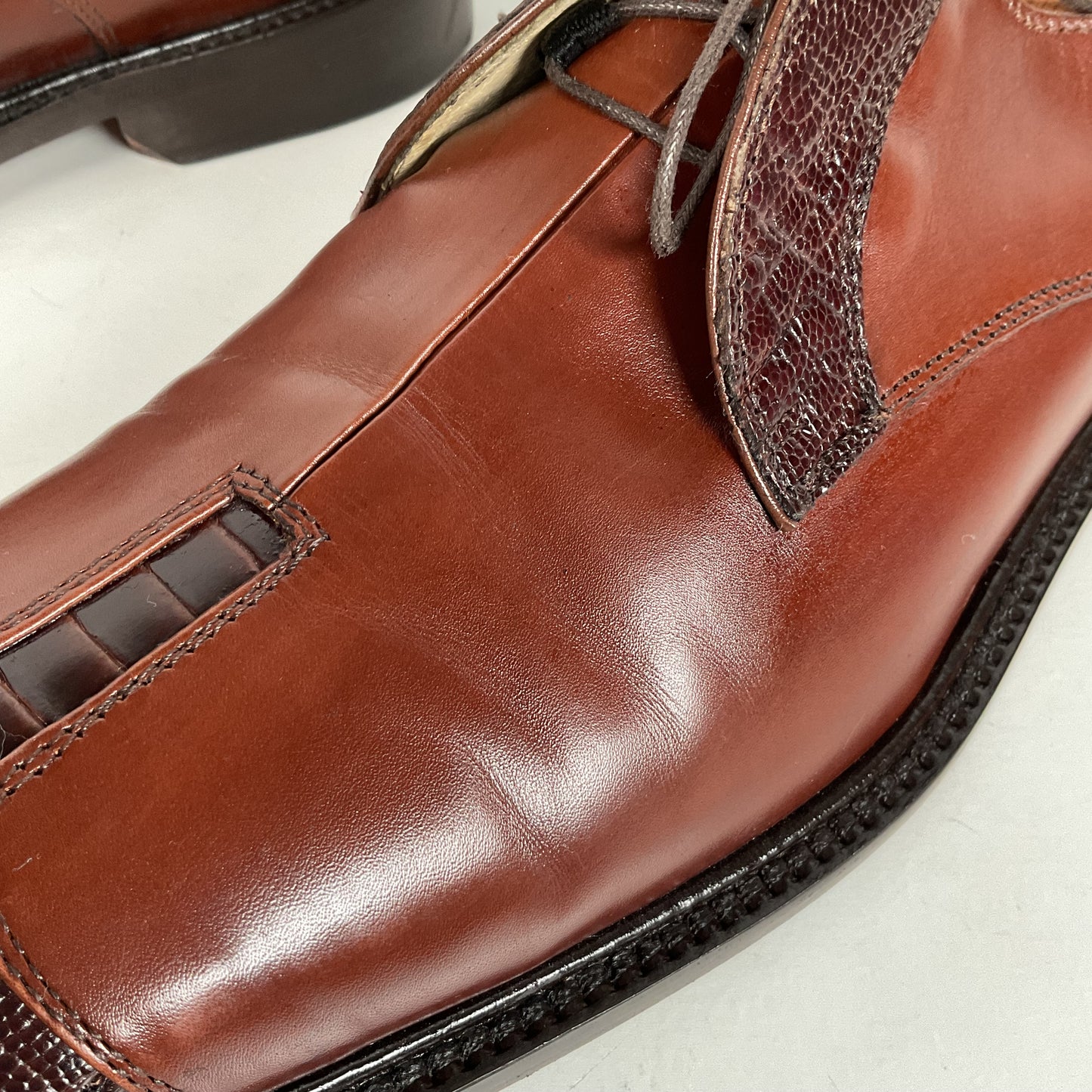 Belvedere Ostrich Leg Derby Shoes | Exotic | Men’s 10 M