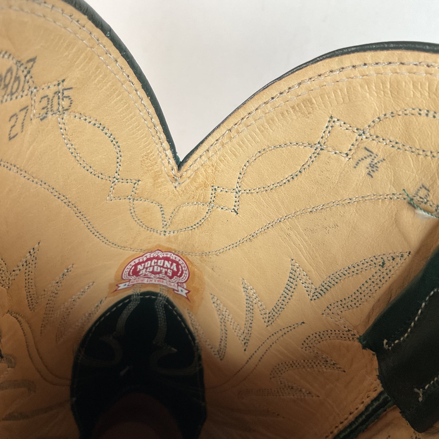 Vintage Nocona Cowgirl Boots | USA Made | Green | 7.5 B