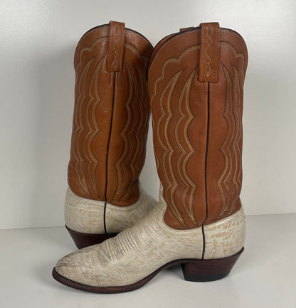Vintage J. Chisholm Antelope Cowboy Boots | Exotic | USA Made | Men’s 9.5 D