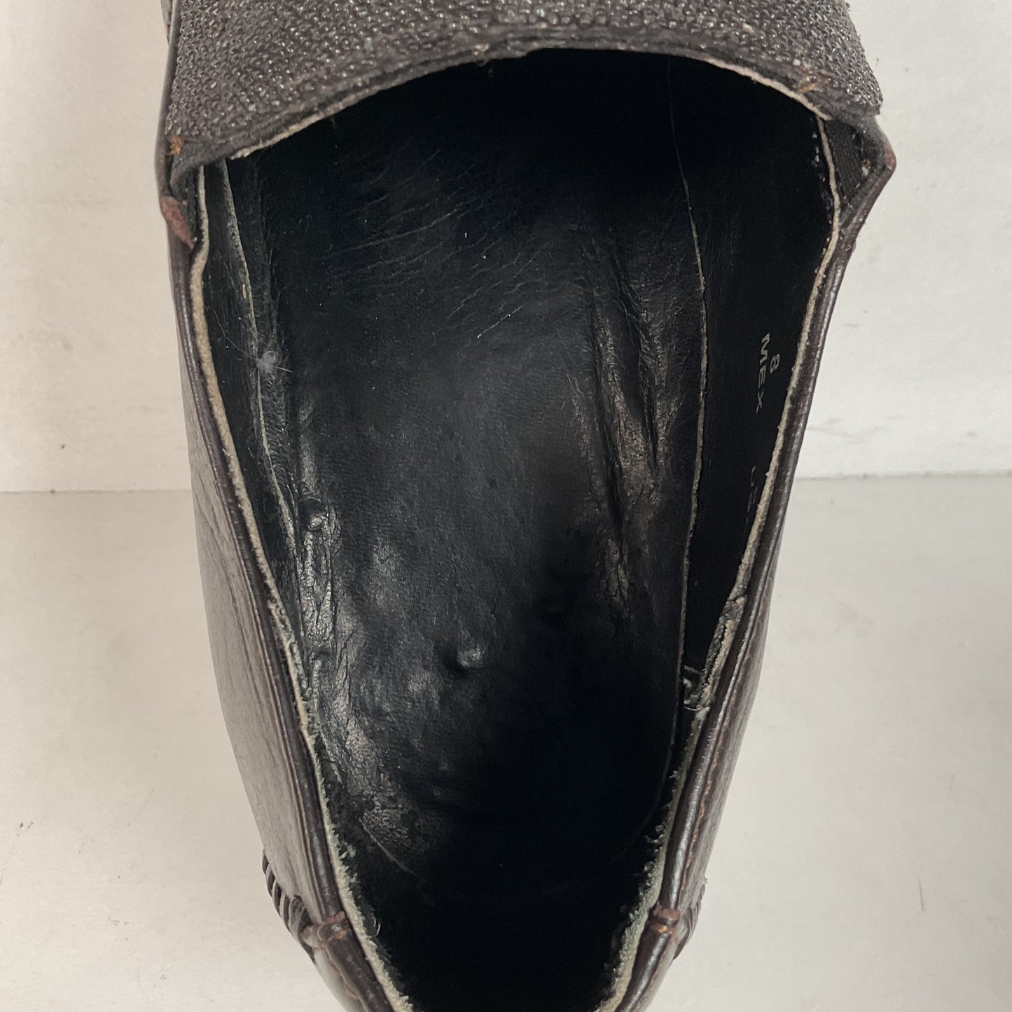 Stingray Mule Clogs | Western | Exotic | Dark Brown | Men’s 9