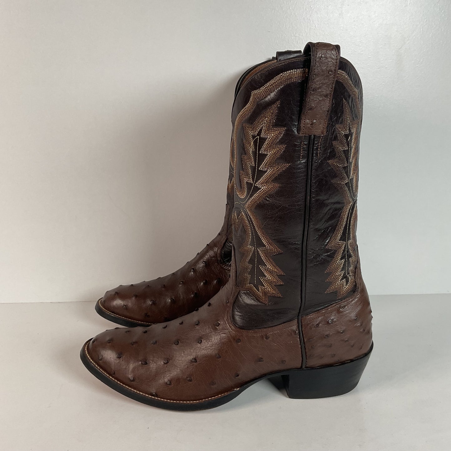 Mercedes Fort Worth Ostrich Quill Cowboy Boots | Custom | Exotic | Men’s 10