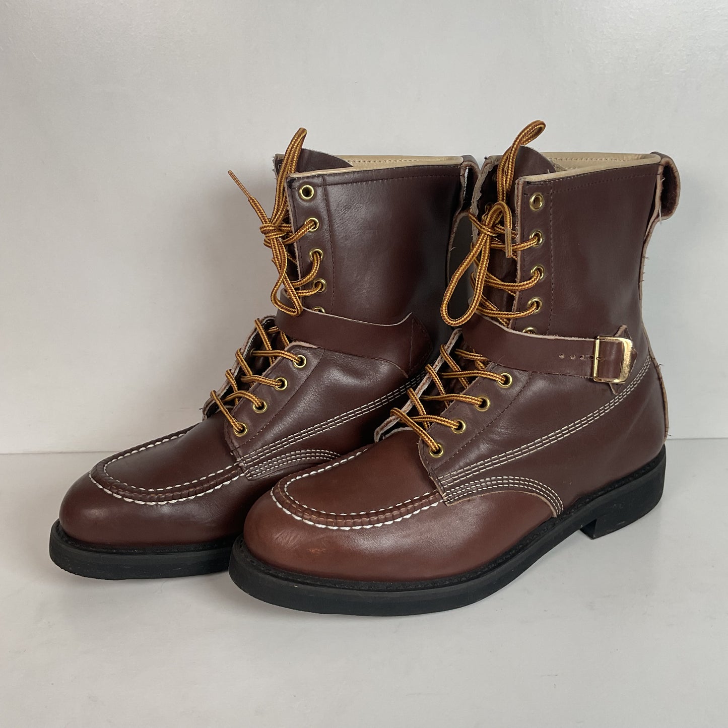 Vintage Rail Road Tanker Boots 9.5 E USA Made Steel Toe