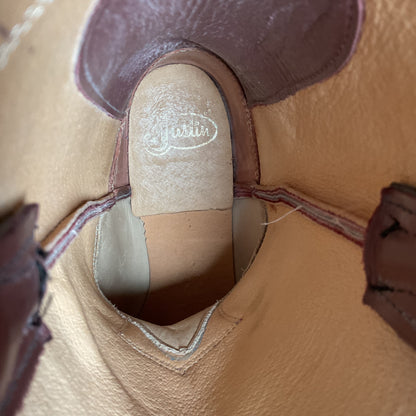 Justin Cowgirl Roper Boots | USA Made | Purple Mauve | Women’s 7 B
