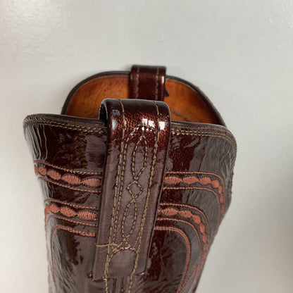 Lucchese 1883 Patent Leather Cowgirl Boots | USA Made | Women’s 6 B