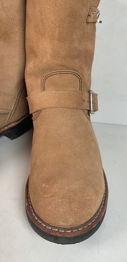 Red Wing Women’s Sand Mojave Suede Engineer Boots 8 B USA Made Style 3358