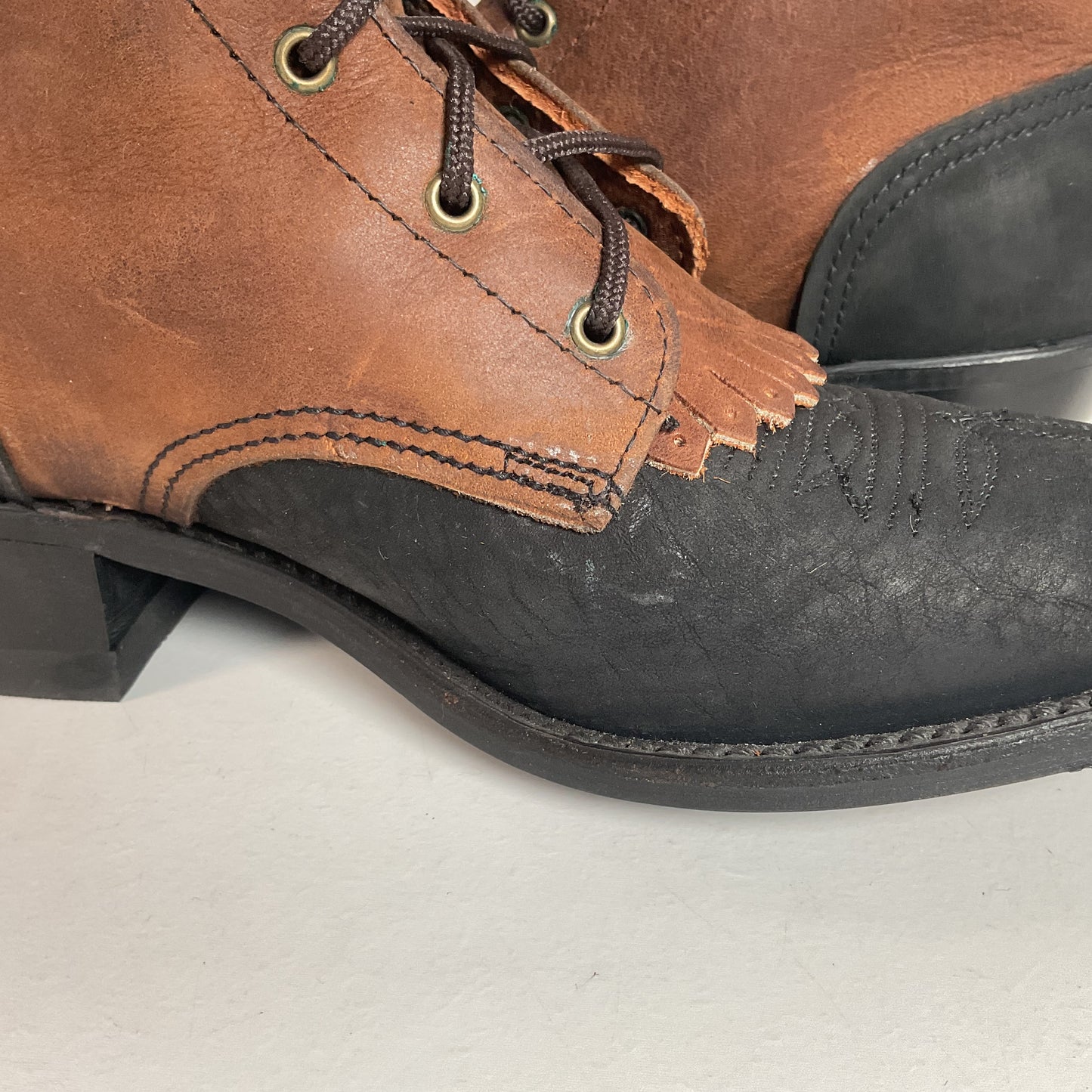 Vintage Abilene Packer Boots | USA Made | Granny | Lace Up | Women’s 7 M