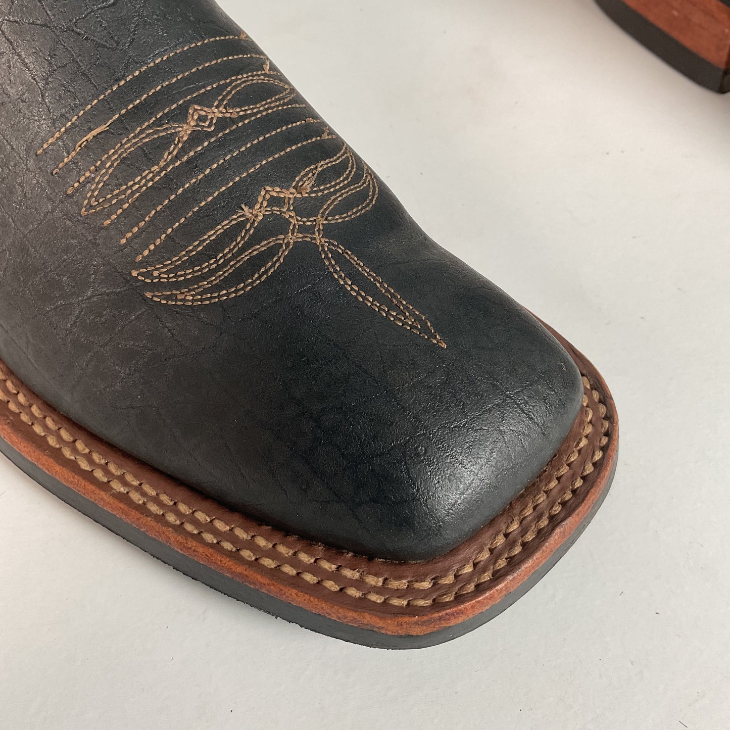 Anderson Bean Hippo Cowgirl Boots | Exotic | Aqua Green Shaft | Women’s 7 B