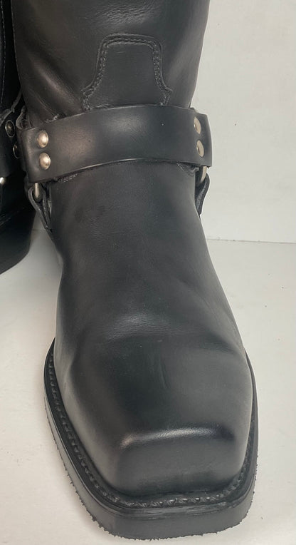 Double Tuff Harness Motorcycle Boots 11 D USA Made Black Oiled