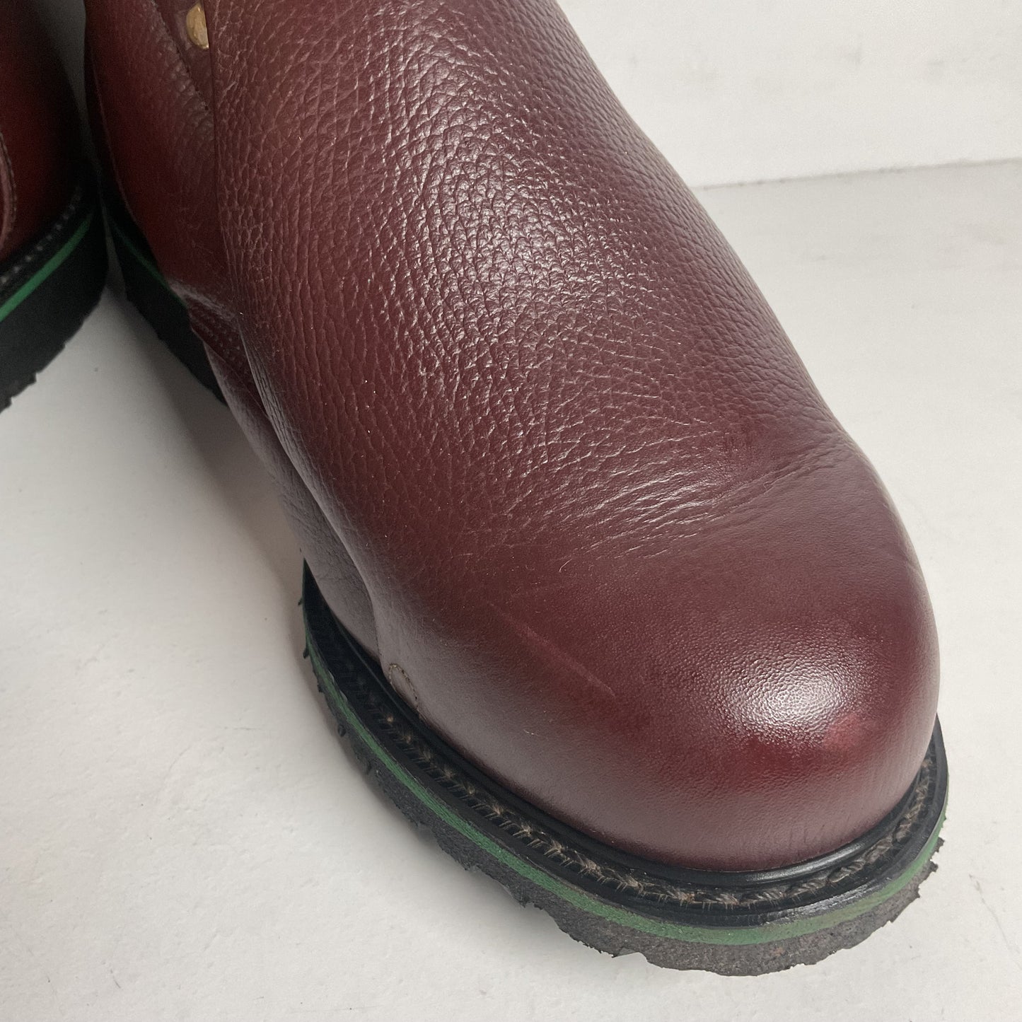 Vintage Wolverine Hy-Test Metatarsal Guard Boots 12 D Safety Toe USA Made