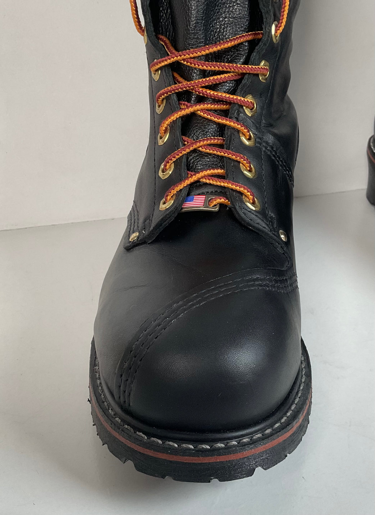 Carolina Linesman Boots | Soft Toe | Black Oil Tan | USA Made | Men’s 12 D