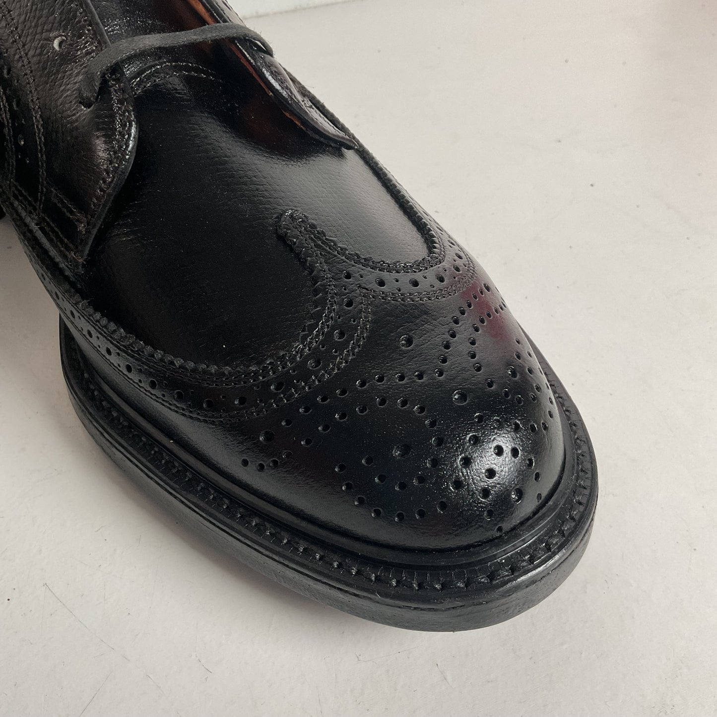 1970s Spiegel Longwing Derby Shoes 10 EEE Custom Grade Gunboat