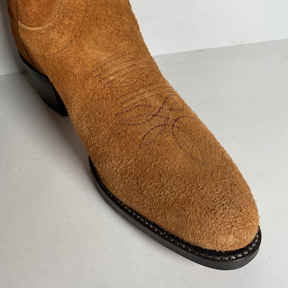 Olathe Full Rough Out Suede Cowboy Boots | USA Made | Men’s 9 B | Women’s 10