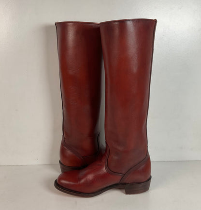 Vintage Frye Dorado Riding Boots 7 B USA Made Campus Original Box