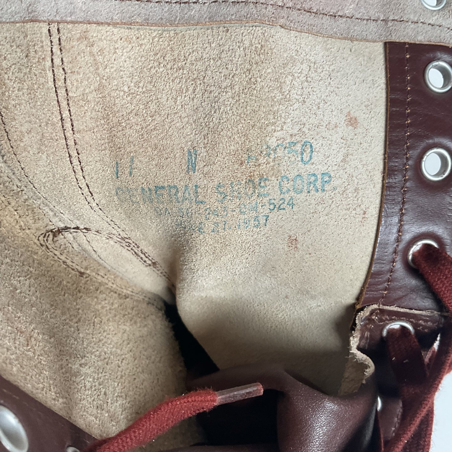 Vintage Vietnam War Brown Jump Boots 11 N (Narrow) Cap Toe Paratrooper