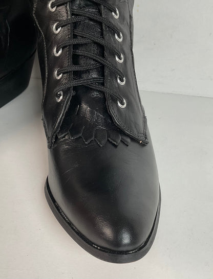 Laredo Edwardian Lace Up Boots | Western Packer | USA Made | Women’s 7 M