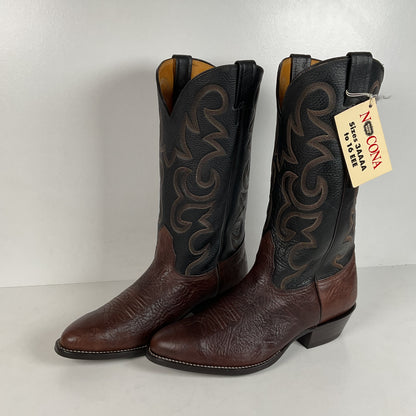 Vintage Nocona Bull Shoulder Cowboy Boots | USA Made | Men’s 10 EE