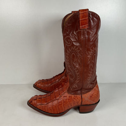 Alberta Boot Company | Alligator Cowboy Boots | Tail Cut | Men’s 9 EE