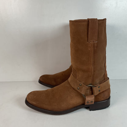 Frye Men’s Suede Engineer Harness Boots 10 D Brown
