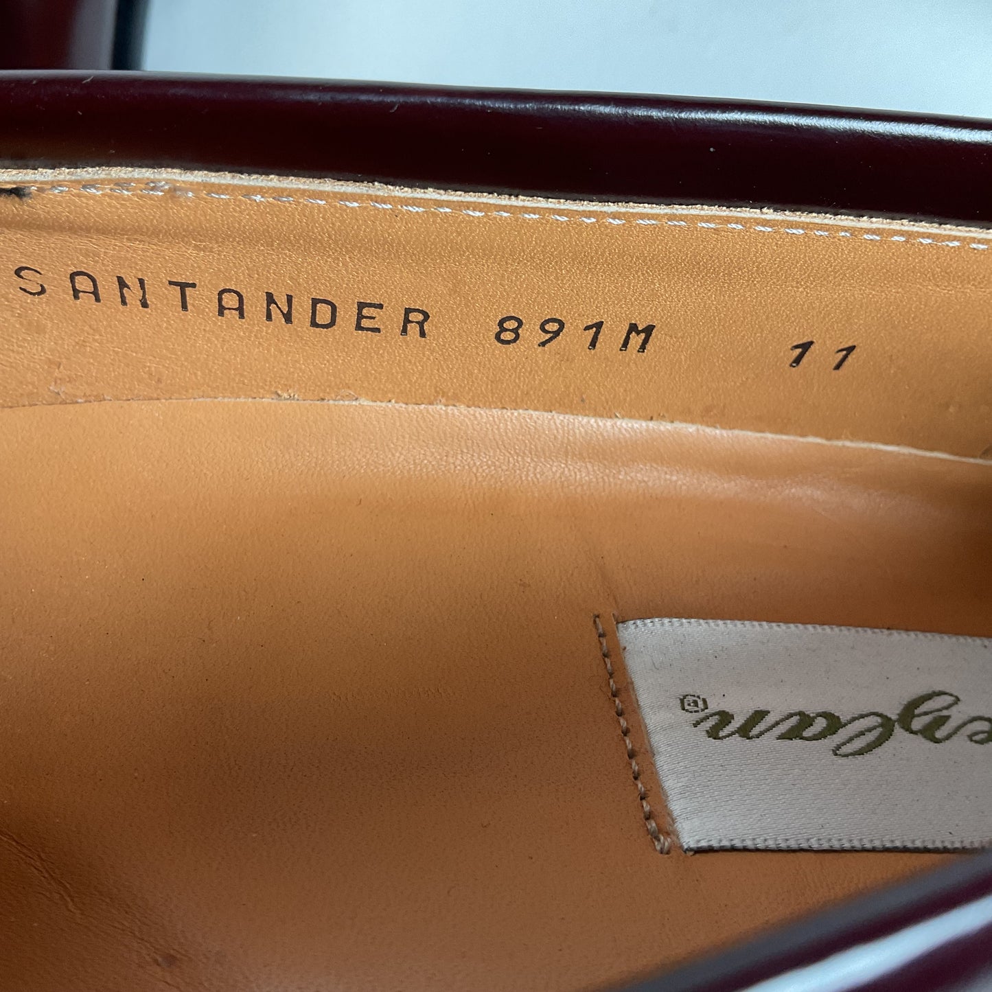 Mezlan Santander Tassel Loafer 11 M Burgundy High Shine