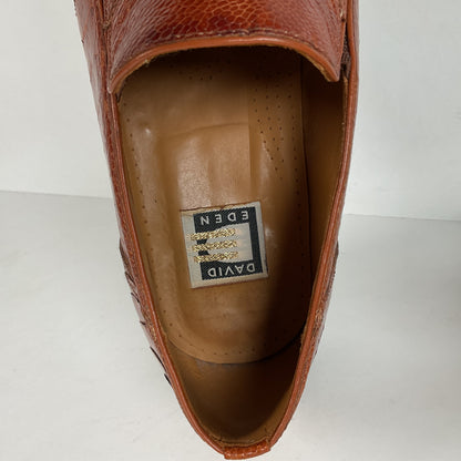 David Eden Ostrich Leg Loafers | Horse Bit | Exotic | Men’s 10