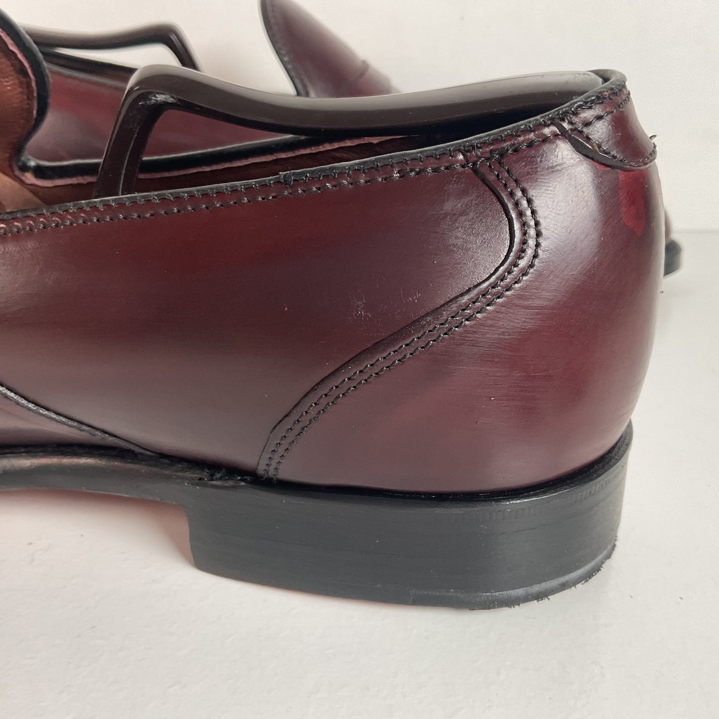 Vintage Hanover LB Shepard Penny Loafers 10 D Genuine Shell Cordovan USA Made