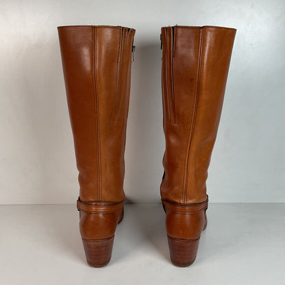 Vintage Women’s Dexter Chunky Harness Boots 11 M USA Made Campus