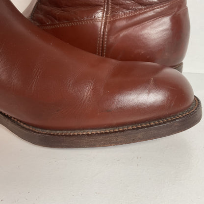 Vintage Jarman Cloth Pull Military Style Boots 11 Narrow 1940s