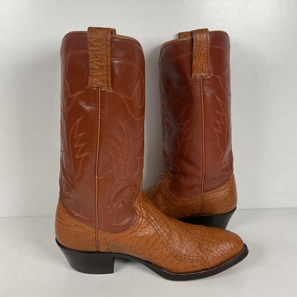 Vintage Shark Skin Cowboy Boots | Exotic | Men’s 9 D