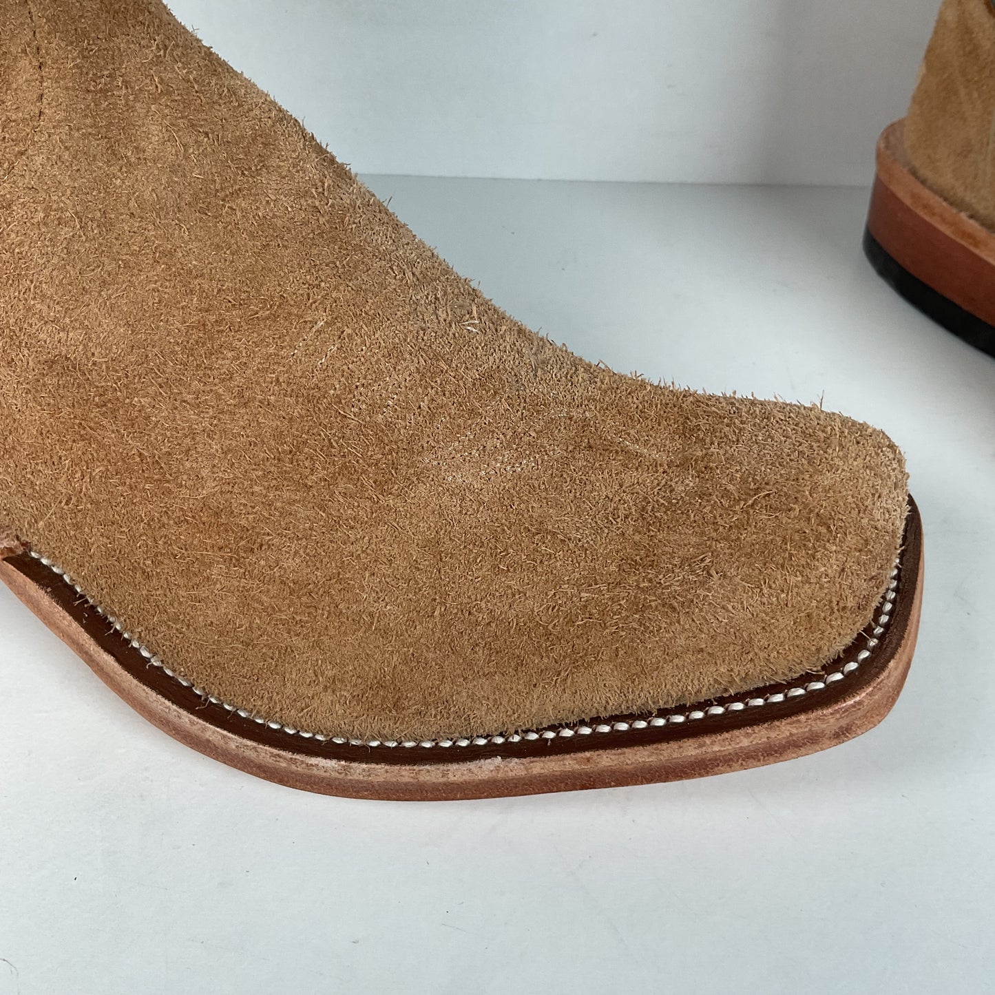 Anderson Bean Stampede Tall Top Cowboy Boots | Rough Out Suede | Men’s 11.5 EE