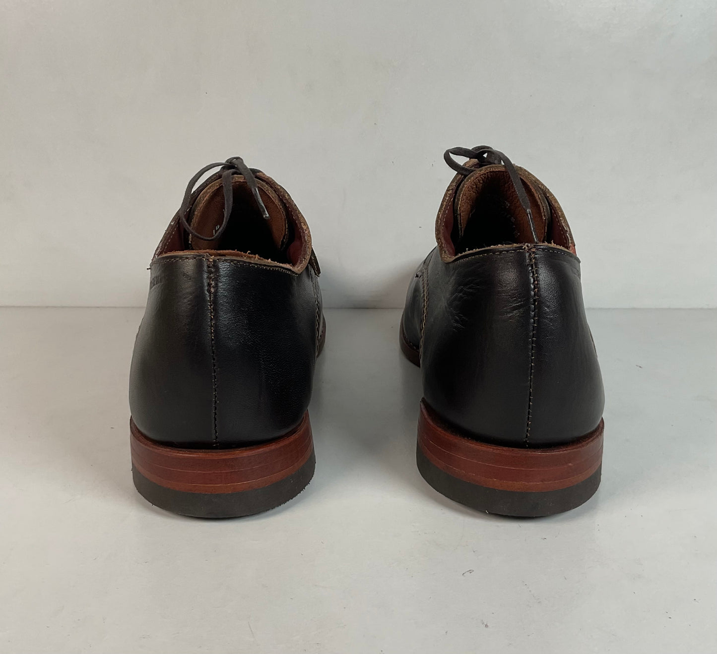 Wolverine Thousand Mile Plain Toe Boots 14 D USA Made Dark Bown