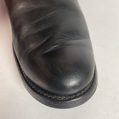 Olathe Western Roper Boots | Red & Black Calf | USA Made | Men’s 9 D