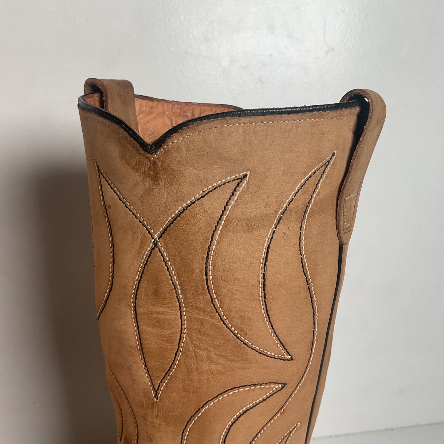 1960s Rodeo Suede Cowboy Boots 11.5 D Rough Out USA Made