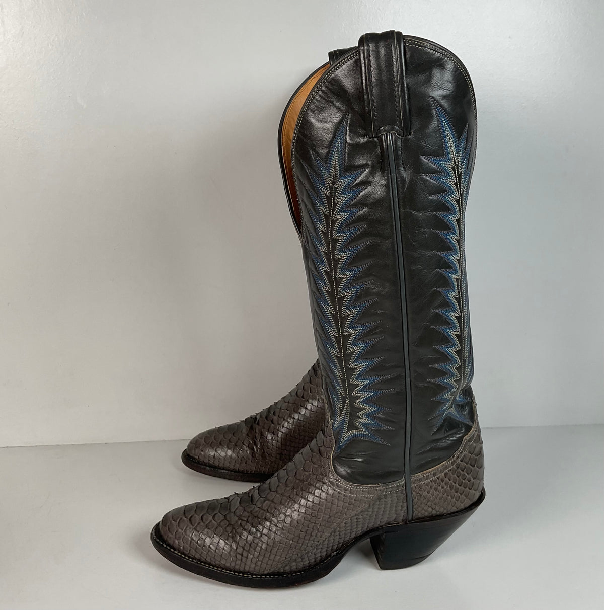 Vintage Tony Lama Gold Label Cowgirl Boots | Python | Men’s 4.5 | Women’s 5.5
