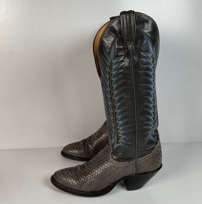 Vintage Tony Lama Gold Label Cowgirl Boots | Python | Men’s 4.5 | Women’s 5.5